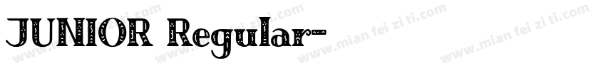 JUNIOR Regular字体转换